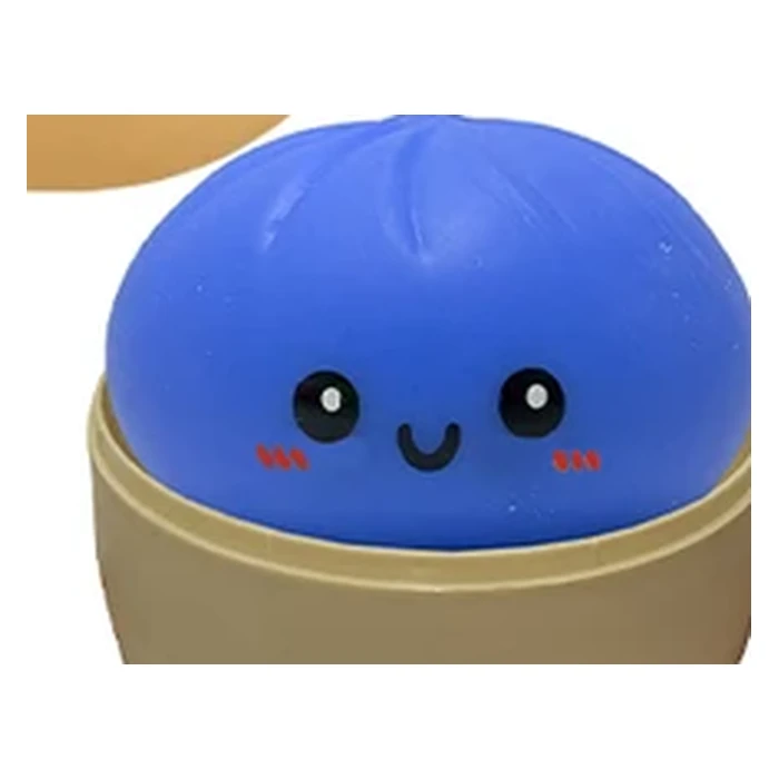 Bao Onde : squishy bao bleu vif et net.